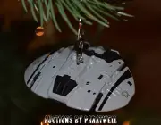 RARE Battlestar Galactica Cylon Raider Custom Christmas Ornament Spaceship Viper
