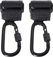 Kisangel Stroller Hanger Hooks Bag Hanging Hook Stroller Clip Nursery Bag Holder for Carriage