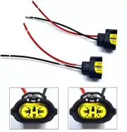 Wire Pigtail Female Y H11 Two Harness Head Light High Beam Socket Connector Plug