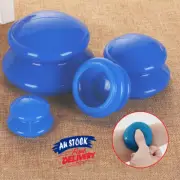 4 Cups Vacuum Therapy Anti-cellulite Massage Cupping Silicone Set Celluless