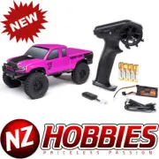 Axial 1/24 SCX24 Base Camp 4WD Rock Crawler Brushed RTR PINK w/Battery & Charger
