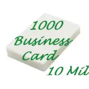 1000 Business Card 10 Mil Laminating Pouches Laminator 2-1/4 x 3-3/4 X-Clear