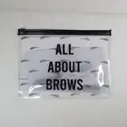 All About Brows Eyebrow Kit 9 Pieces Pencil Brush Razor Stencils Tweezers - NEW