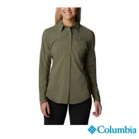 在飛比找Yahoo奇摩購物中心優惠-Columbia 哥倫比亞 女款-超防潑長袖襯衫-軍綠 UA