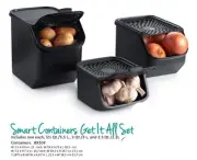 Tupperware Smart Container Get It All Set for Potato Onion Garlic NEW