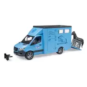 Bruder - MB Sprinter Animal Transporter G3 With Horse
