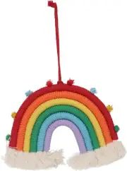 GOOHOCHY 1Pc Rainbow Ornament Car Rearview Mirror Boho Nerd Decor Diffuser fo...