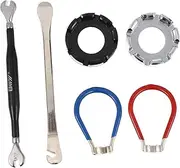 Happyyami 6pcs Bike Spoke Wrench Set Cycling Pocket Tools for Bike Rim Adjustment Spanner for Bike Spoke Maintenance Durable Bike Spoke Tool Parts