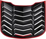 Rear+Side Window Louvers Compatible for Ford Mustang 2015-2023 Windshield Sun Shade Cover Vent GT Lambo Style Custom Fit All Weather ABS(Rear only)