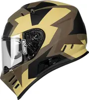 Simpson Venom Comanche, full face helmet , color: Matt Olive/Brown/Black , size: M