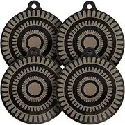 Thermochromic Silicone Induction Cooktop Protect Mat Thick Hob Covers Cooking Hob Mats Stove Top Cover Heat Resistant Hob Mats with Colour Changing Designs for Kitchen (4pcs)
