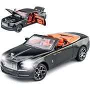 Catzon Exquisite Car Model 1/24 Zinc Alloy Pull Back Toy with Sound Light-Black