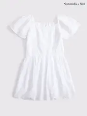 Abercrombie & Fitch Flutter Sleeve White Mini Dress (H45875) | $97