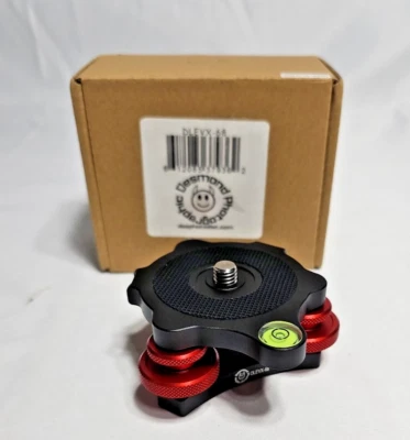 1 Piece Tripod Leveling Base Panning Level Plate Leveler Adjusting Base DLEVX-68