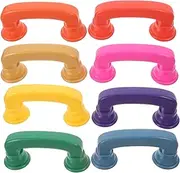 BCOATH Interactive Learning Toy Phones 8pcs for Boys and Girls Literacy Development Reading Groups Enhance Listening Skills