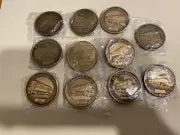 Model Railroader Dream-Plan-Build Railroad Collector Medallion (11 Coin Set)