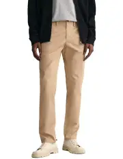 [Gant] Slim Fit Twill Chinos in Dark Khaki