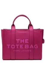 Marc Jacobs The Tote Medium Leather Tote - Dark Pink ONE SIZE