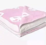 Victoria’s Secret PINK VIOLET HEART EARTH Sherpa Blanket Limited Edition HTF