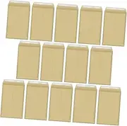 SEWACC 25Pcs Thickened Adhesive Envelopes Paper Storage Bags for Students Office and Travel Self Sealing Design for Document and Postcard Organization