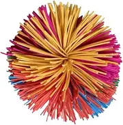 Colorful Bouncy Ball Monkey Stringy Balls Colorful Bouncy Ball Rainbow Pom Ball Soft Active Fun Toy Antistress Toy Balls for Men Women Adults Kids
