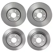 Brembo Front & Rear Coated Brake Disc Rotors Kit For Mini F54 F60 Cooper Clubman (for: Mini)
