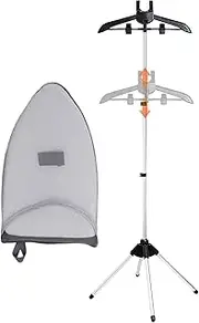 Folding Clothes Steamer Rack - Aluminum Drying Rack for Steamed Clothes, Machine Rack Stand | Adjustable Stand Frame for Hand Steamer, Drying Rack