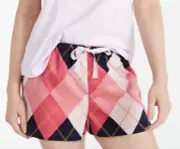 NEW PETER ALEXANDER WOMENS ARGYLE COTTON MID SHORTS SMALL S RRP$49.95