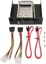 Sluffs Efficiently Expand Storage with 2.5in Internal HDD Enclosure Dual Bay II Interface 7mm to 9.5mm Compatibility Securely Store and Access Hard Drives