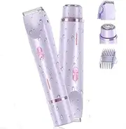 Glow Aura Womens Shaver, Dual Head Shaver Women, Glowshave Womens Body Shaver, Glow Aura Dual Headed Shaver 2 in 1, Bikini Trimmer for Women, Wet & Dry (Purple)