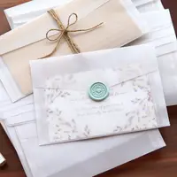 在飛比找蝦皮購物優惠-半透明硫酸紙信封復古婚禮請柬信封卡片