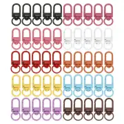 Swivel Lobster Clasp, 100 Pcs Swivel Clasp Hooks Metal Snap Clips, Multicolor