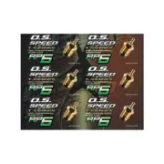 O.S Speed Glow Plug RP6 24k Gold For Turbo Engine 6pcs
