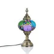 Turkish Moroccan Mosaic Table or Bedside Lamp,mosaic lamp XL Globe Red Colour