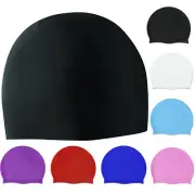 Ear Protection Swimming Accessories Swim Pool Hat Swimming Cap Silicone Cap #