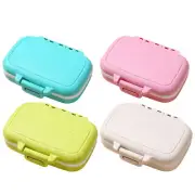 1Pc Portable Pill Organizer Box Case food-grade PP 3 Compartments For Traveling