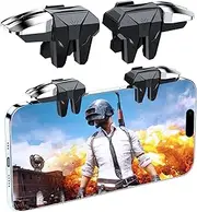 Mobile Phone Controller for PUBG Mobile, 6 Gaming Triggers for PUBG Mobile/Call of Duty/Knives Out/Rules of Survival, Sensitive Shoot & Aim Phone Trigger Compatible with iPhone & Android