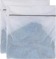 2 XX-Large Honeycomb Delicates Bags for Washing Machine, 24 x 24 Inches lingerie bags for Laundry, Travel Storage Organize Bag for Cotton Clothes,Sheet, Shoes