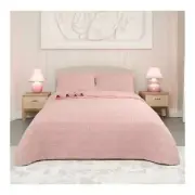 NNEDSZ Crystal Rose 100% Cotton Quilted 2 pcs Bedspread Coverlet Set King Single