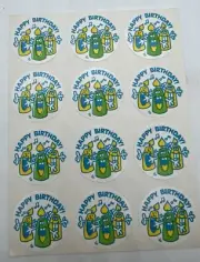 Vintage Trend Scratch n Sniff Sticker Happy Birthday Candles Rare Lot Of 12