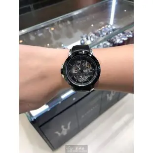 MASERATI手錶, 男女通用錶 46mm 銀黑圓形精鋼錶殼 黑色鏤空, 運動錶面款 R8821119007