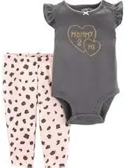 [Carter's] 2-Piece Mommy & Me Bodysuit Pant Set