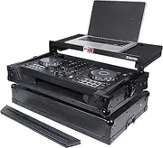 ProX X-DDJFLX4LTBL ATA Flight Road Case For Pioneer DDJ-FLX4 DDJ-SB3 DDJ-400 DJ Controller with Laptop Shelf - Black Finish