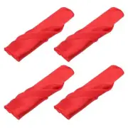 12pcs Cloth Napkins Red Satin Table Napkins Polyester Square Bright Table Nap...