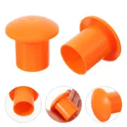 40 Pcs Steel Bar Protective Cap Plastic Ground Spikes Caps