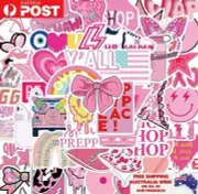 50x VSCO Girl Cartoon Pink Sticker Pack Waterproof Graffiti Luggage Phone Decal
