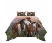 Horses Art Lovely Horses Coverlet