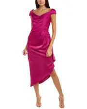 Theia Ellery Cowl Neck Gown