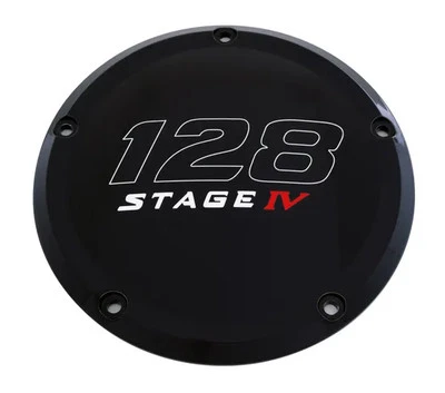CE Black Billet 128 Stage IV Derby Cover for Harley Fat Bob 107 19
