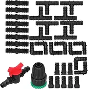 Drip Irrigation Kit Spray Watering Supplies for Elevated Garden Beds Greenhouses
